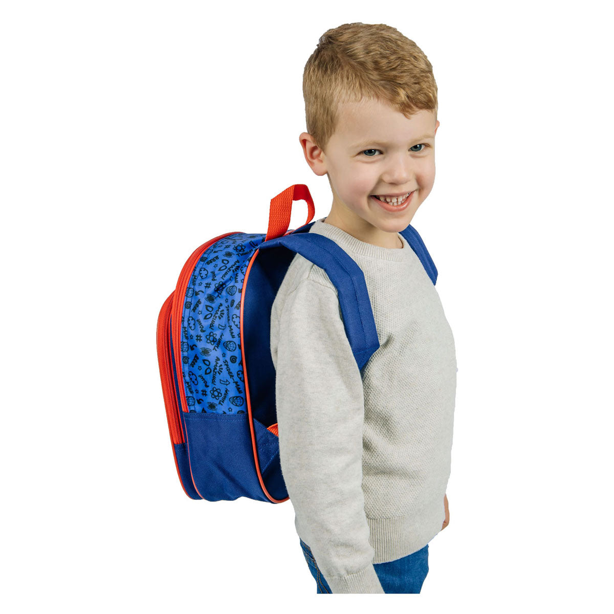 Undercover -Rucksack mit Spiderman Fronttasche