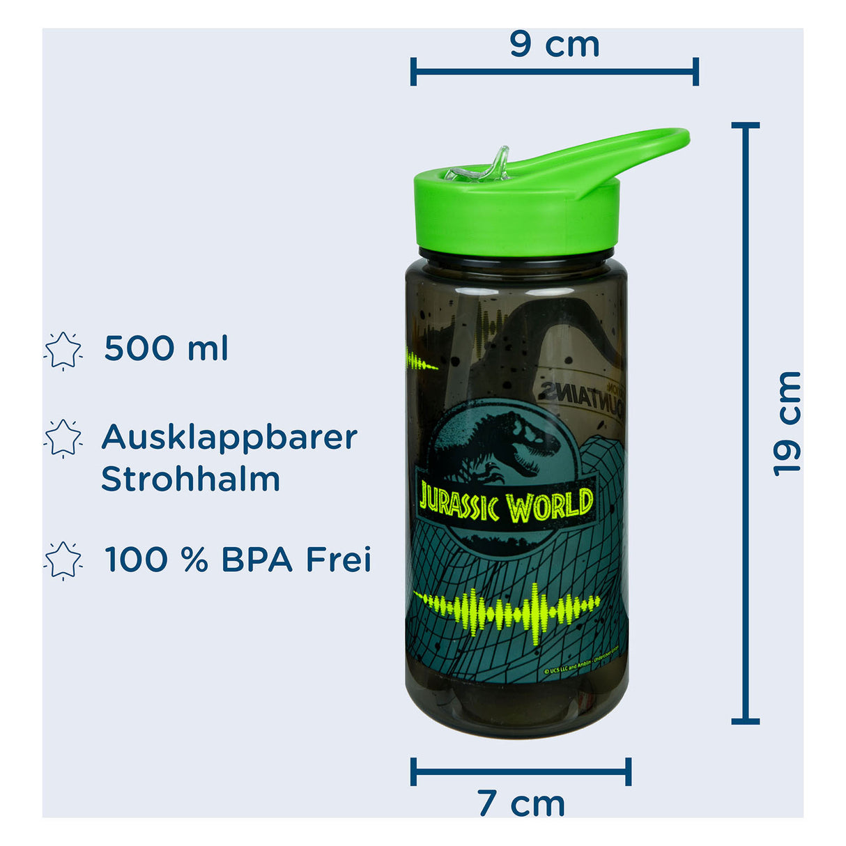 Undercover Aero Drinking Bottle Jurassic World, 500ml