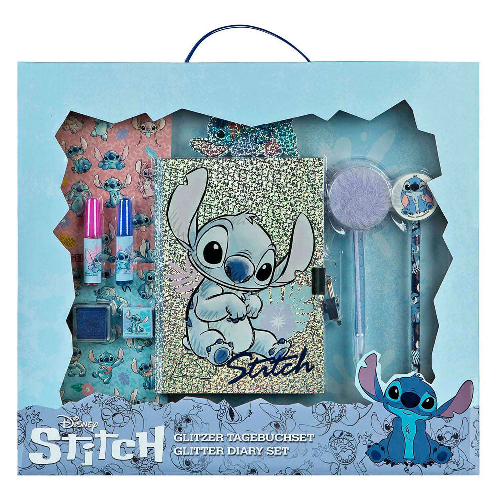 Undercover Stitch Glitter Tagebuch Set