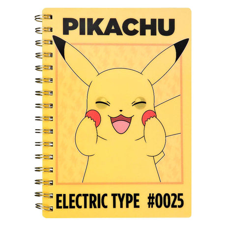 Van der meulen undercover notitieboek pokémon pikachu 3d effect - school en creatief.
