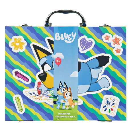 Undercover bluey kleurkoffer - creatieve tekenset voor kinderen.