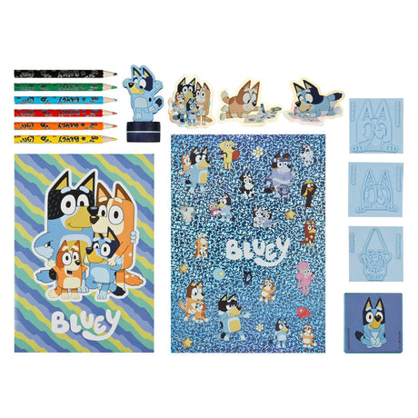 Undercover mega kleur en stempel set bluey
