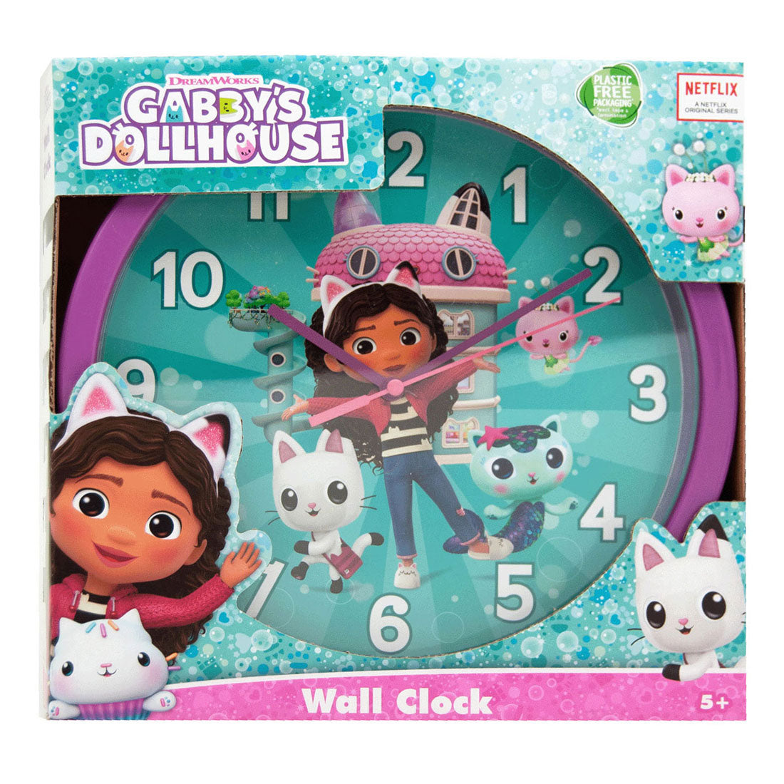 Reloj de pared de Gabby's Dollhouse