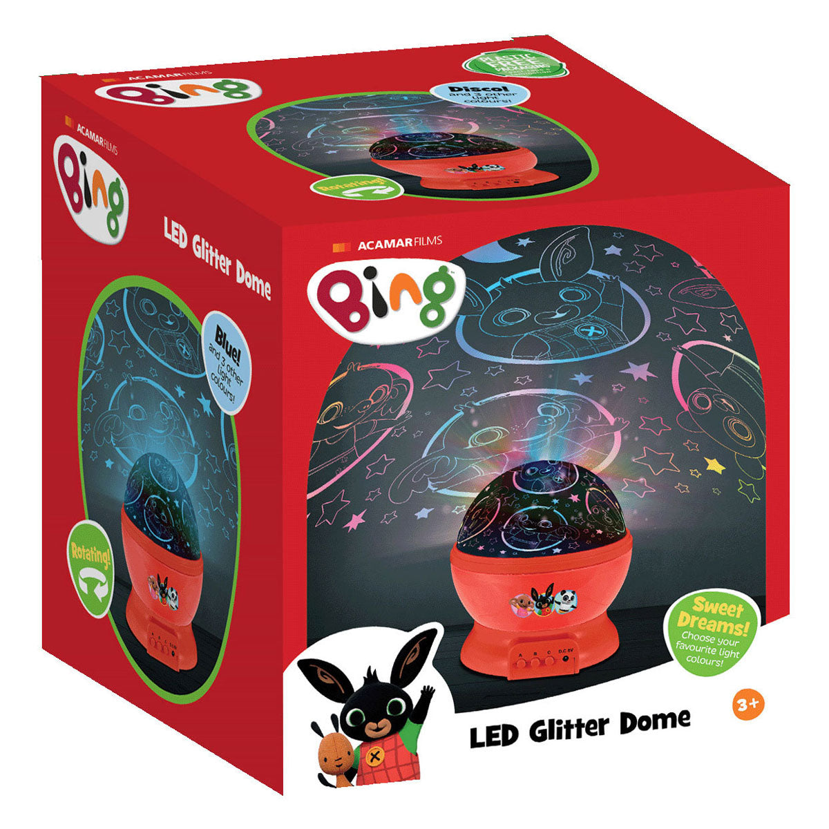 Bing led glitter dome