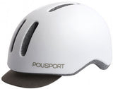 Polisport Helma dojíždějící Matt White Gray L 58-61cm