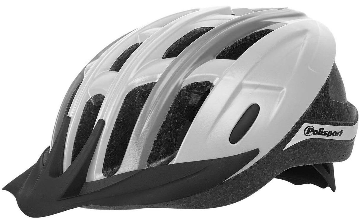 Polisport Ride in Bicycle Helmet M 54-58 cm Grigio bianco