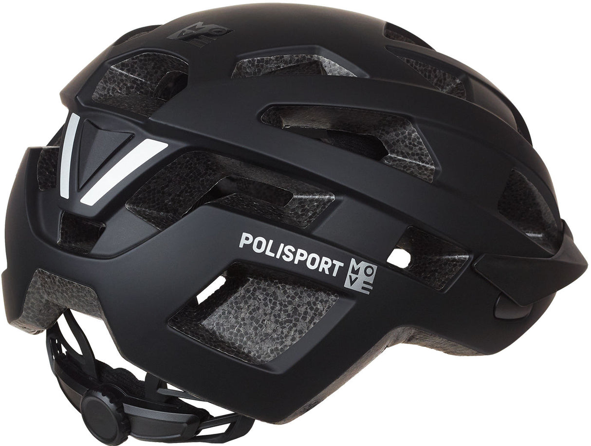 Polisport City Move bicycle helmet L 58-61cm Black