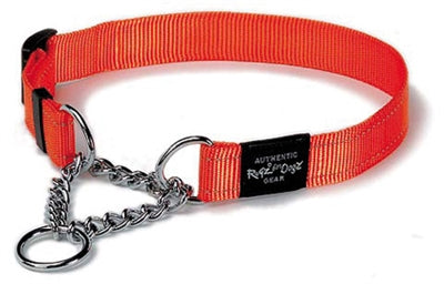 Rogz für Hunde Lumberjack Semi -Slip -Kragen Orange