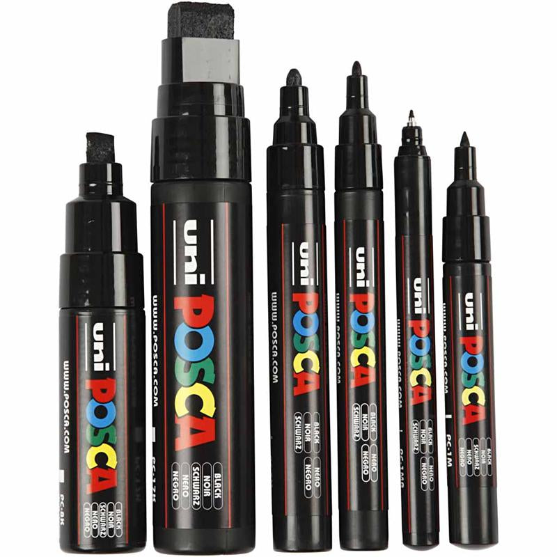 Http: www.cchobby.nl posca-marker-lijndikte-0-7-15-mm-zwart-6-stuk-1-doos