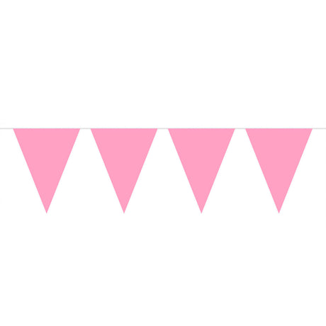 Folat bv roze mini vlaggenlijn, 3mtr.
