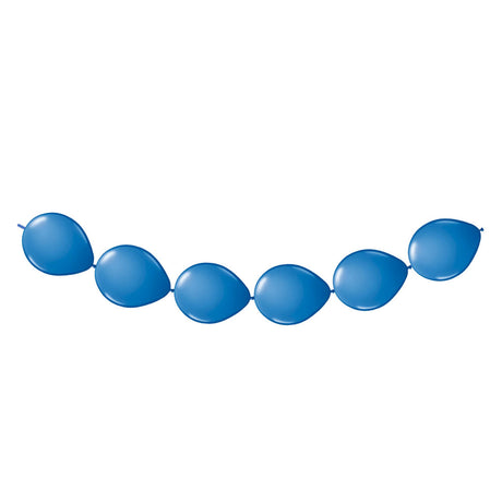 Folat bv blauwe knoopballonnen, 8st.