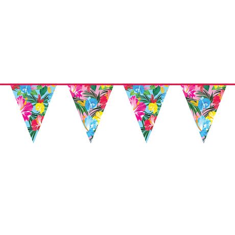 Folat bv vlaggenlijn tropical bloemen, 10mtr.