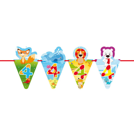 Folat bv vlaggenlijn dieren - 4 jaar