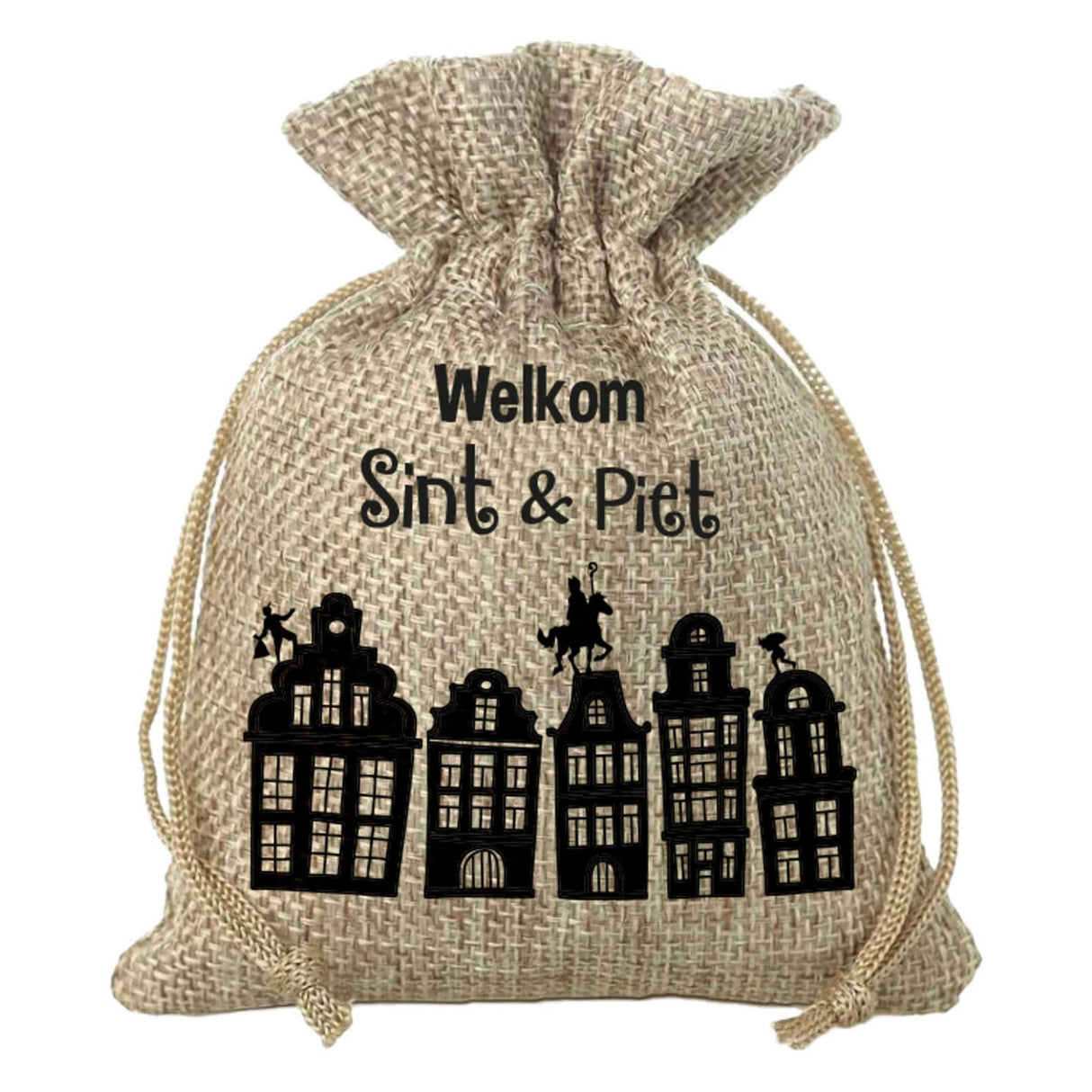 Jute Gift Bag - velkommen Sint Piet