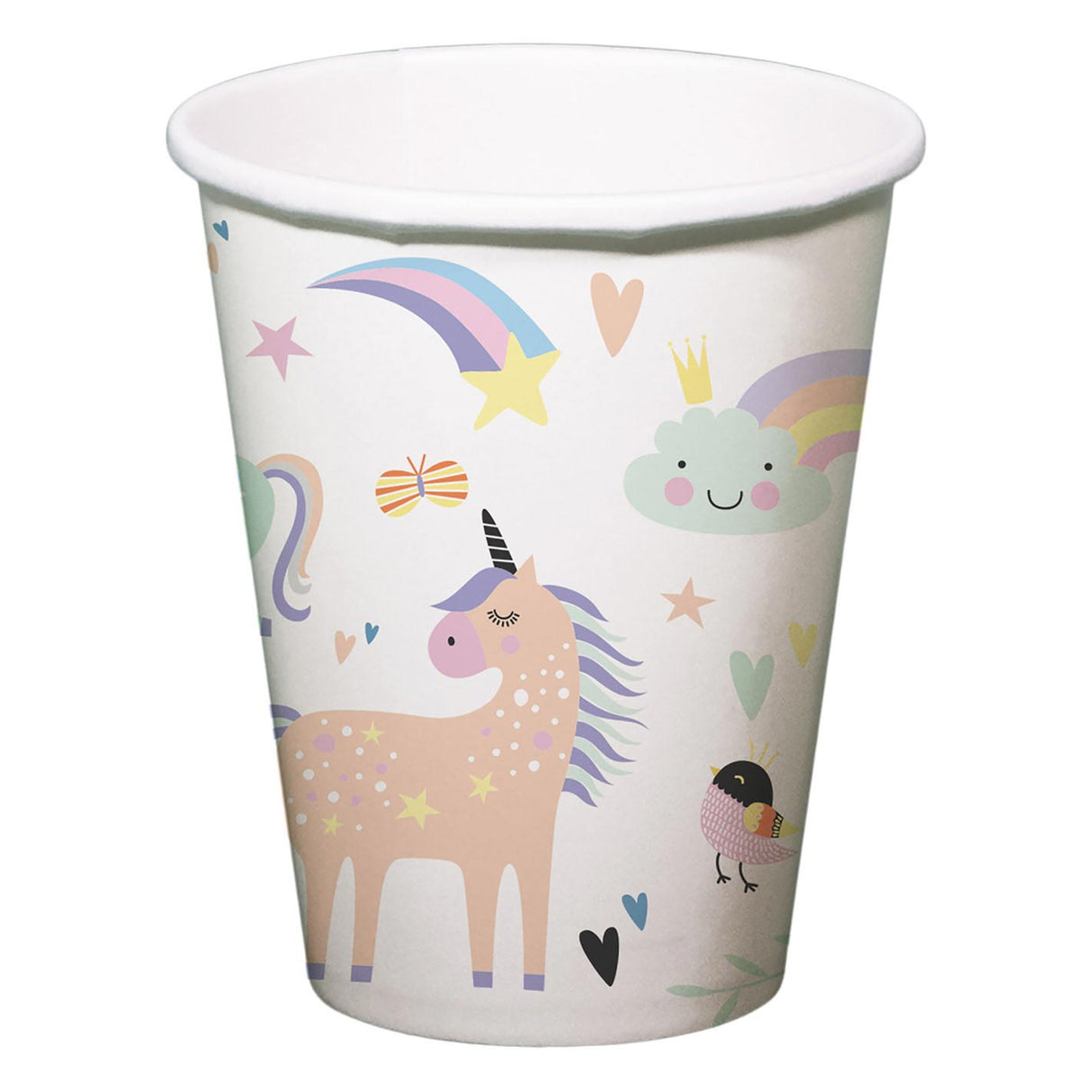 Folat BV Paper Cups Unicorns Rainbows 250ml, 6st.