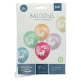 Palloncini di lattice Unicorns Rainbows, 6st.