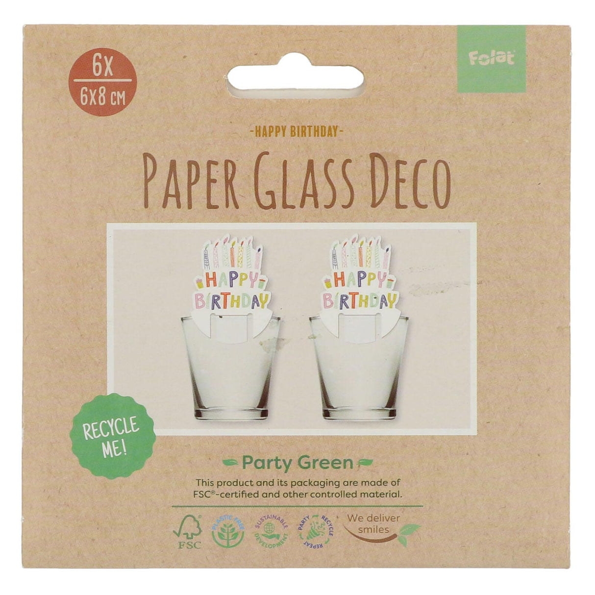 Paper Cups Eco Party 10t.