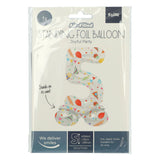 Stoječa folija Balon radostna zabava številka 5 -72 cm