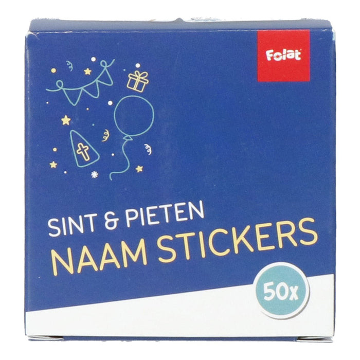 FOLAT BV Gift Name Stickers Sint en Peten, 50st.