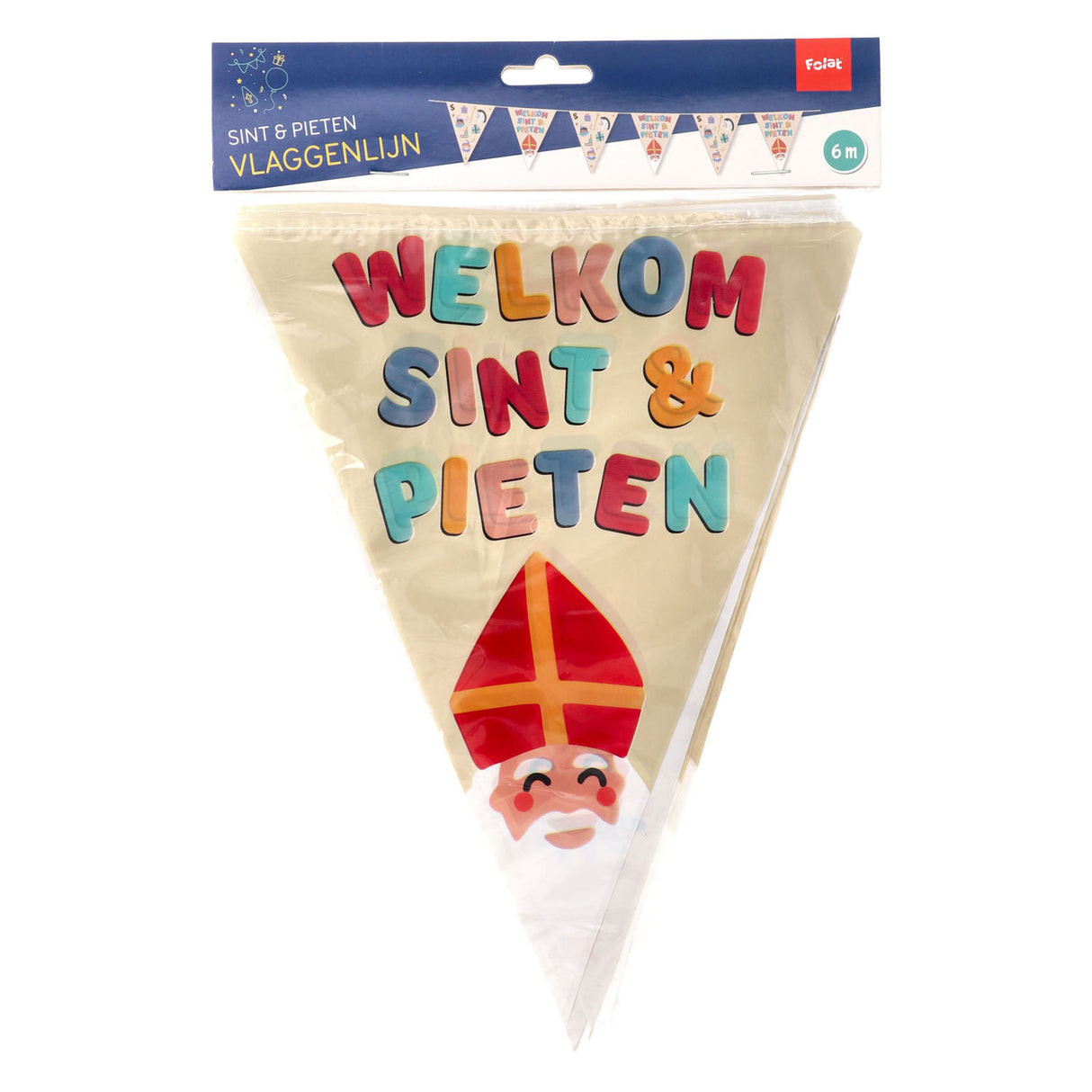 Folat bv vlaggenlijn Velkommen Sint Pieten, 6 meter