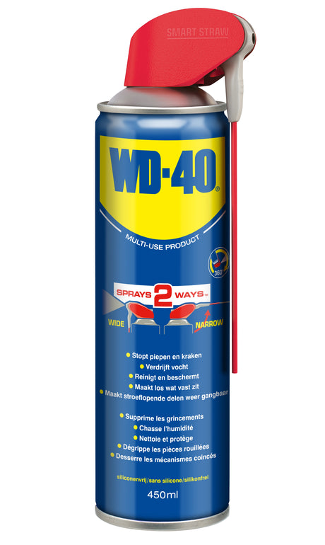 WD40 MultiSpray BR12B avec paille intelligente 450 ml