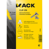 Mack 1015226 - 2 inboorscharnieren clip on 35mm 110° half opliggende deur | 10 stuks