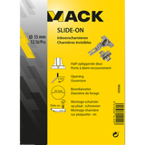 Mack 1015223 - 12 inboorscharnieren slide on 35mm 110° half opliggende deur | 5 stuks