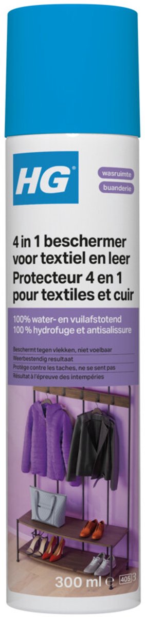 Hg 4 in 1 beschermer voor textiel - 300ml - doeltreffend
