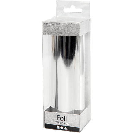 Creativ company https: www.cchobby.nl deco-folie-b-15-5-cm-dikte-0-02-mm-zilver-50-cm-1-rol