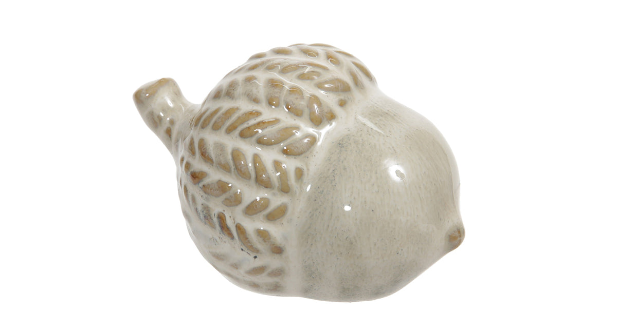 Pc. 1 ceramic cone beige 13x9x8.5 cm