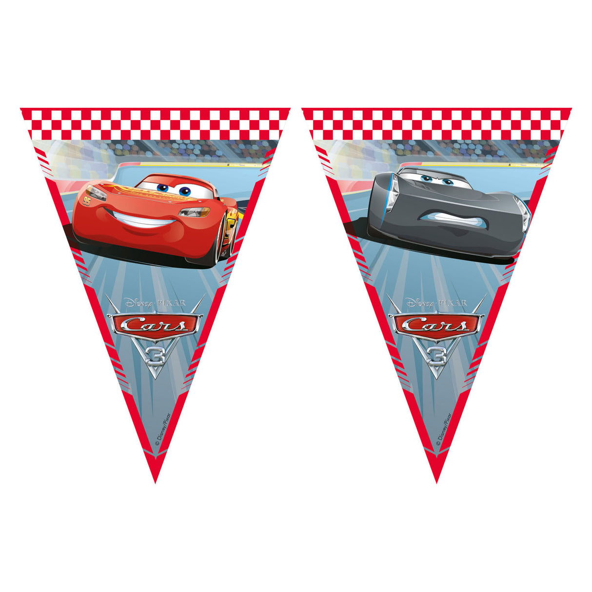 Papírová vlajka linka FSC Disney Cars 3, 3Mtr.