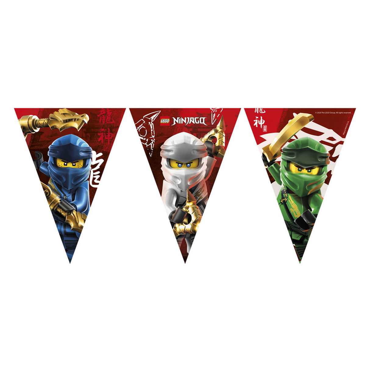 Globos Paper Flag -Linie FSC Ninjago, 3MTR.