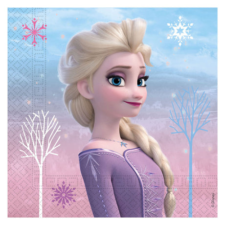 Globos papieren servetten fsc frozen 3 wind spirit, 20st.