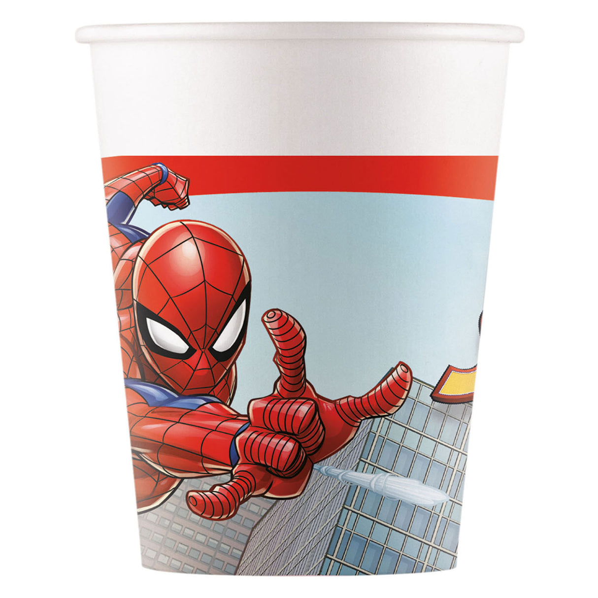 Globos Paper Cups FSC Spider-Man Crime Fighter, 8.