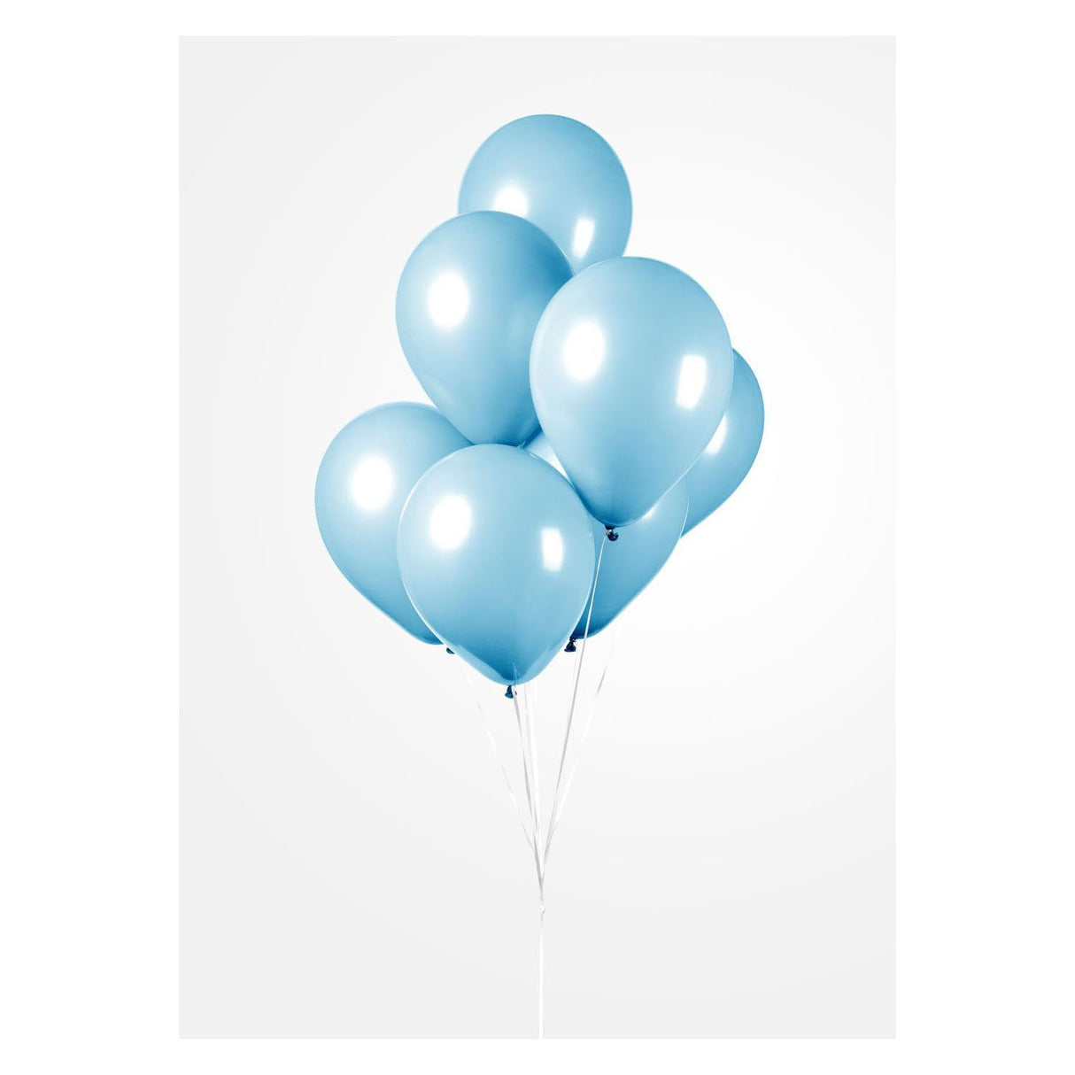 Globosballons hellblau 30 cm, 10st.