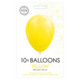 Globos balloons yellow 30 cm, 10th.