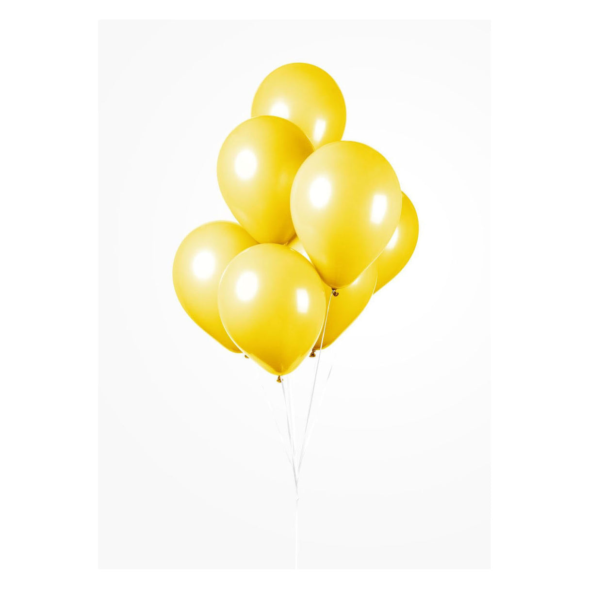 Globos balloons yellow 30 cm, 10th.