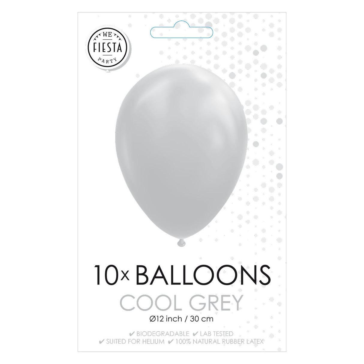 Balloon globos fresco grigio, 30 cm, 10st.