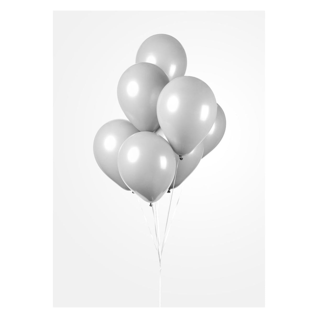 Globos -Luftballons cool grau, 30 cm, 10st.