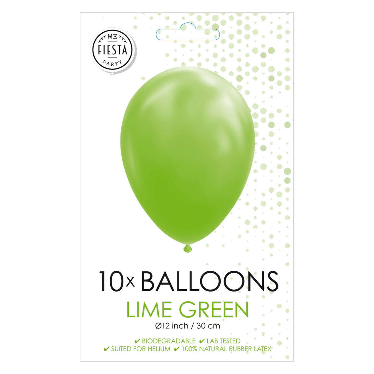 Globos Balloons Lime Green, 30cm, 10st.