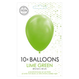 Globos Balloons Lime Green, 30cm, 10st.