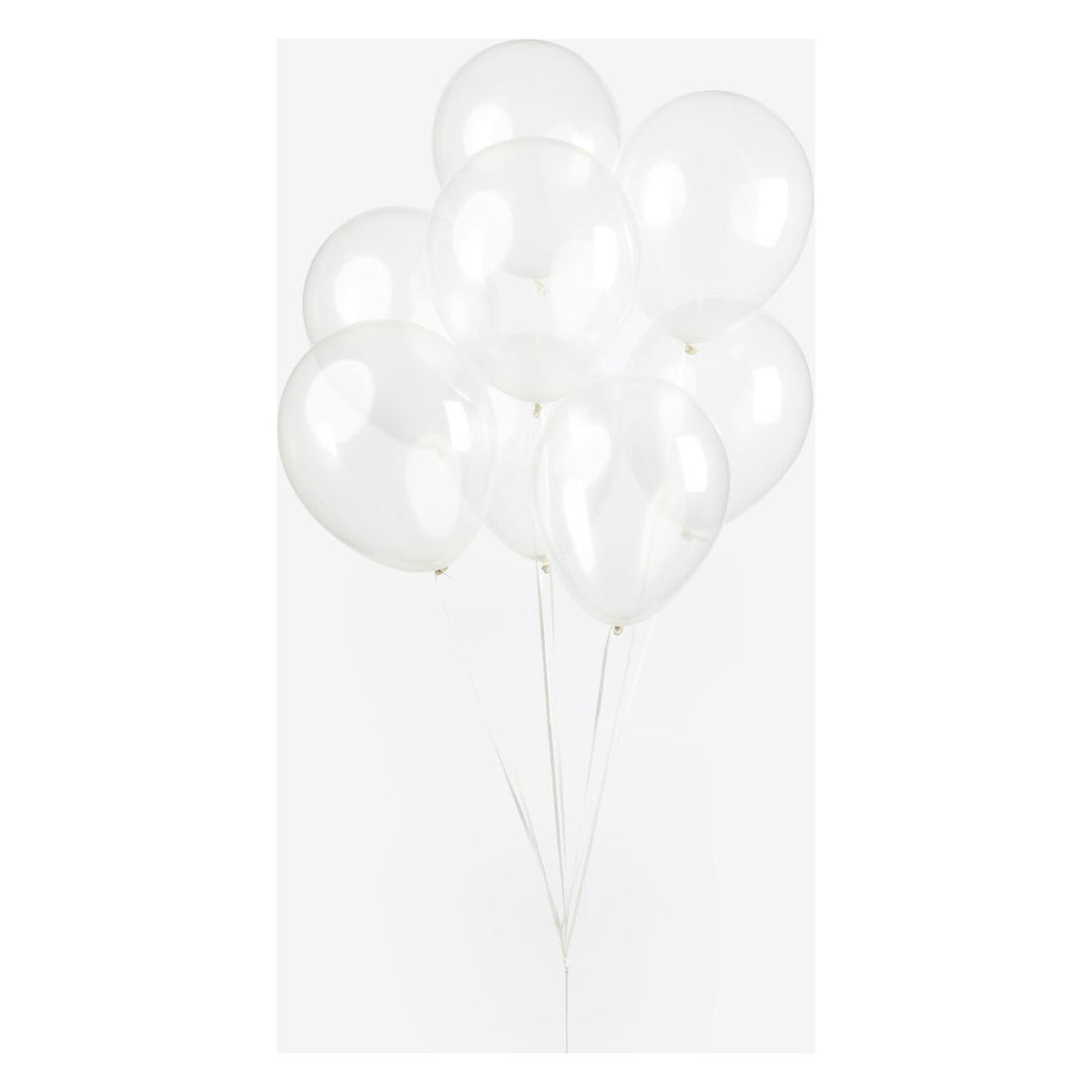 Globos balloons transparent 30 cm, 10st.