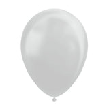 Globos ballonnen metallic zilver 30cm, 10st.