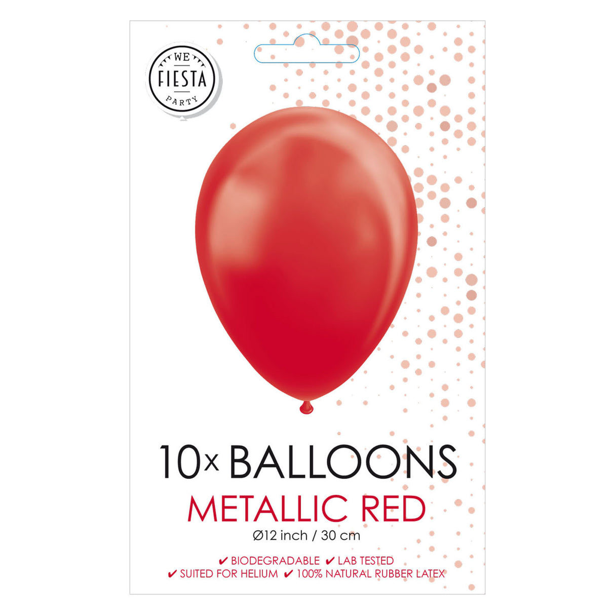 Globos Balloons Pearl Red 30cm, 10st.