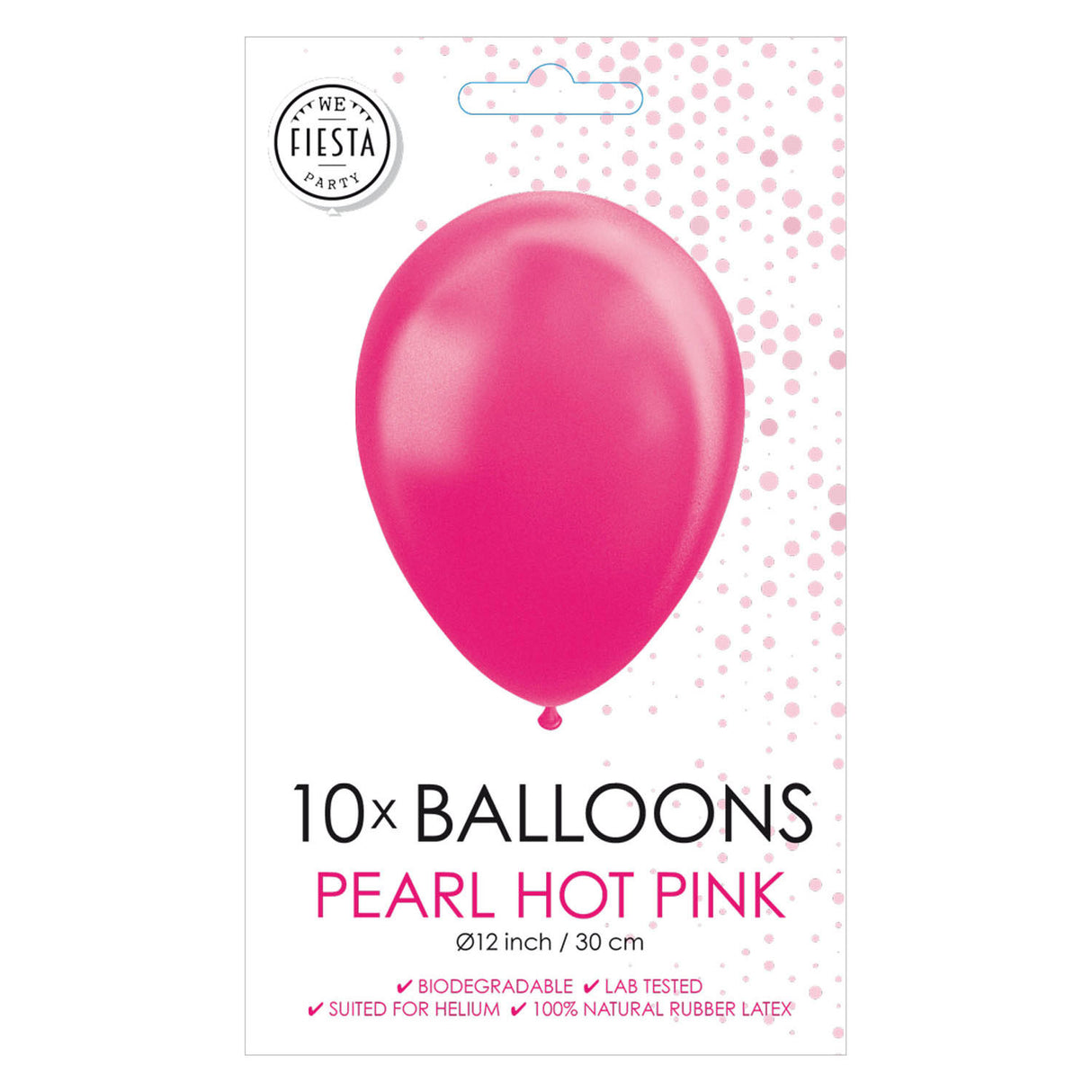 Luftballons Perle Hard Pink 30 cm, 10st.