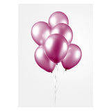 Globos ballonnen pearl hard roze 30cm, 10st.