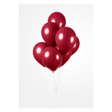 Globos Balloons Metallic Bordeaux 30cm, 10e.