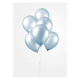 Globos Balloons Pearl Light Blue 30cm, 10st.