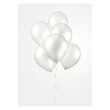 Globos Balloons Perle White 30 cm, 10st.