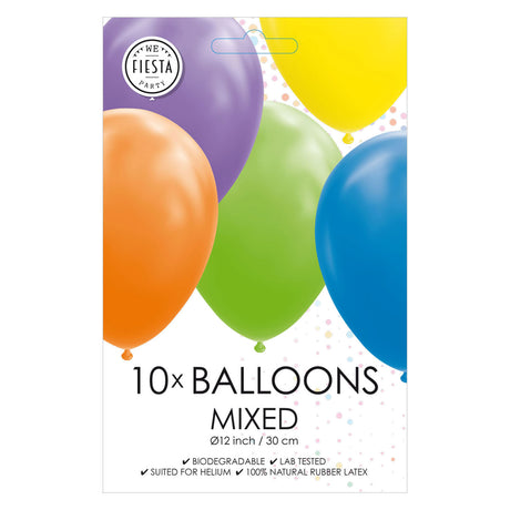 Globosballons mischen Farben 30 cm, 10st.